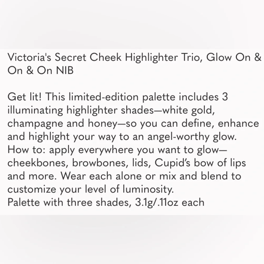 Victoria’s Secret rare & htf Glow makeup bundle NWT - Picture 7 of 14